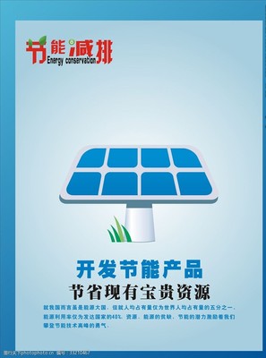 节能减排海报